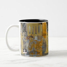 Rechtliche Vereinfachung Zweifarbige Tasse
