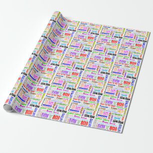 Rechtliches Papier zum Umfassen von Wörtern Geschenkpapier