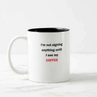 RechtRechte_2 Zweifarbige Tasse