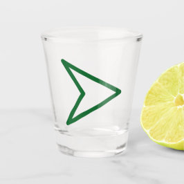 Rechts Arrowhead Shot Glass - Sharp Vector Design Schnapsglas