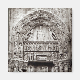 Rechts Bucht des Königlichen Portals, Mitte des 12 Magnet