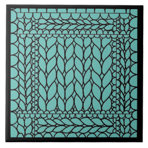 RECHTS LINKS TEAL Keramikfliese II 