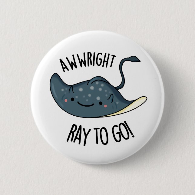 Rechts Ray zum Funny Stingray Pub Button (Vorderseite)