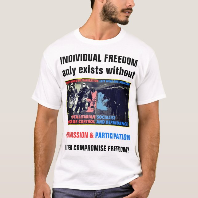 Rechts und Links (hell) T-Shirt (Vorderseite)