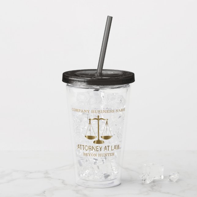 Rechtsanwalt Acryltrinkbecher (Rückseite Ice)