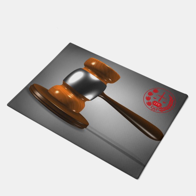 Rechtsanwalt am Gesetz Fußmatte (Schrägansicht)