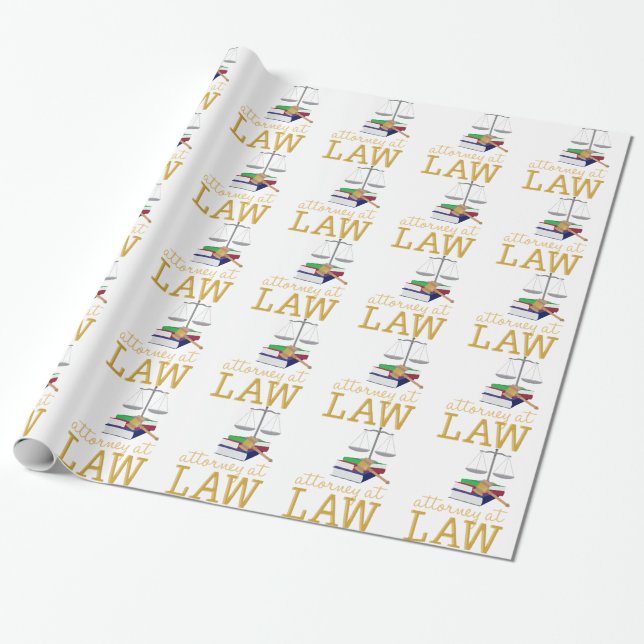 Rechtsanwalt am Gesetz Geschenkpapier (Ungerollt)