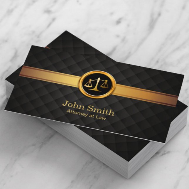 Rechtsanwalt bei Law Luxury Gold streitig Visitenkarte (Von Creator hochgeladen)