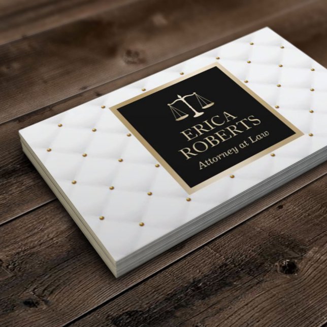 Rechtsanwalt bei "Law Luxury Quilted" Visitenkarte (Von Creator hochgeladen)