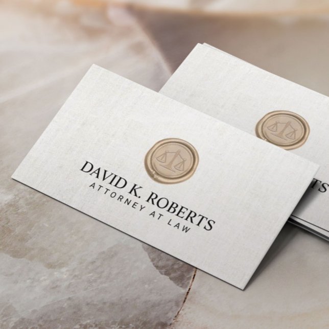 Rechtsanwalt bei Notary Public Elegante Visitenkarte (Von Creator hochgeladen)