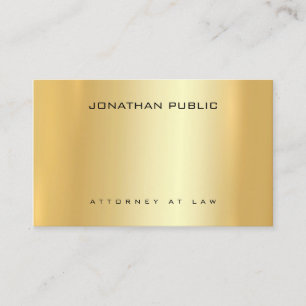 Rechtsanwalt Berufliches Gold Template Gesetz Visitenkarte