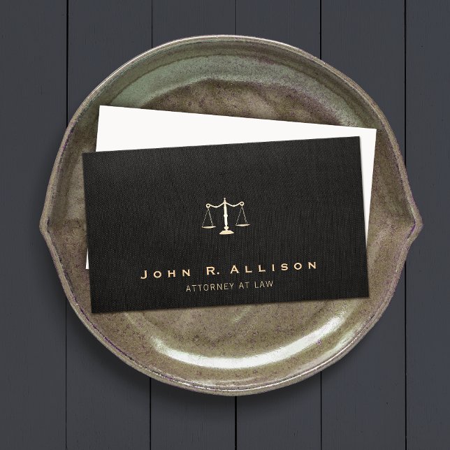 Rechtsanwalt Black Linen sieht Scales of Justice Visitenkarte (Von Creator hochgeladen)