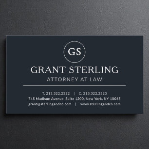 Rechtsanwalt Black Silver Luxury Visitenkarte