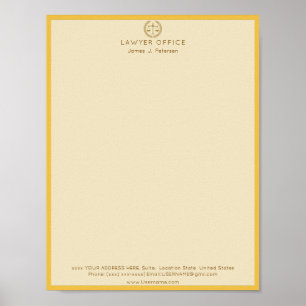 Rechtsanwalt Büromaterial  Premium-Rechtsbüro Es Poster