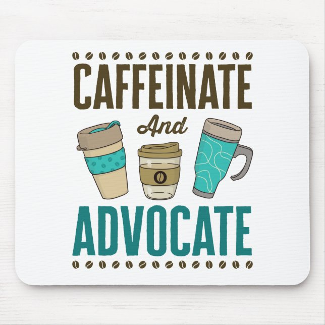 Rechtsanwalt Caffeinate Mousepad (Vorne)