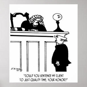 Rechtsanwalt-Cartoon 5298 Poster