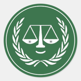 Rechtsanwalt Classic Round Sticker für Abschluss d