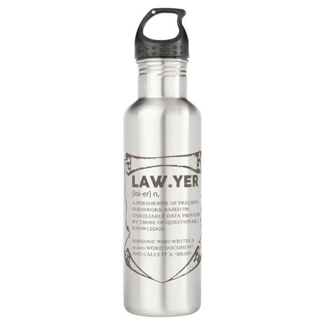 Rechtsanwalt Edelstahlflasche (Vorderseite)