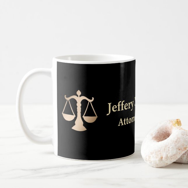 Rechtsanwalt im Umfang des Rechtsanwalts Custom Kaffeetasse (Mit Donut)