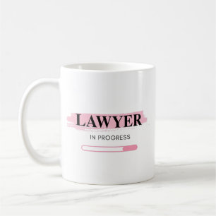 Rechtsanwalt in Ausbildung – Eleganter Rosa Pinsel Kaffeetasse