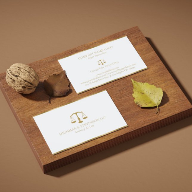 Rechtsanwalt in der "Law-Gold-Skala & Border on Wh Visitenkarte (Von Creator hochgeladen)