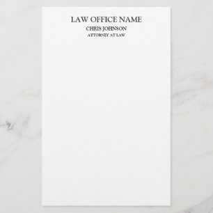Rechtsanwalt in Schwarzweiß Geschäftsprofil Briefpapier