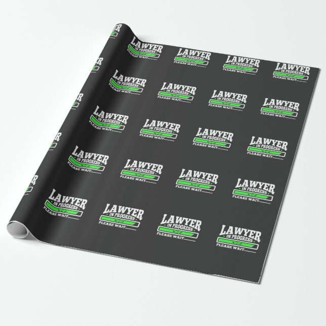 Rechtsanwalt-laufender lustiger juristische geschenkpapier (Ungerollt)