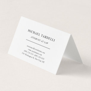 Rechtsanwalt Linen Minimalistisch Classical Pro Visitenkarten