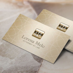 Rechtsanwalt Luxury Gold Geometrie Anwalt Visitenkarte