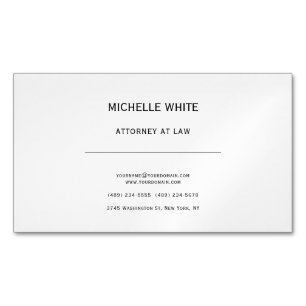 Rechtsanwalt Minimalistisch Beruflich Magnetische Visitenkarte