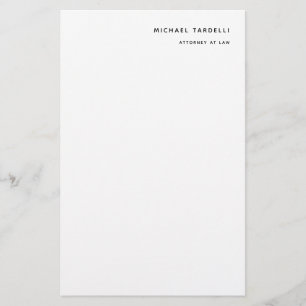 Rechtsanwalt Minimalistischer Klassischer Fachmann Briefpapier