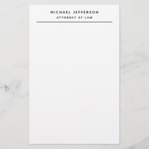 Rechtsanwalt Minimalistischer Klassischer Pro Briefpapier