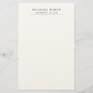 Rechtsanwalt Minimalistischer Profi Briefpapier