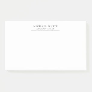 Rechtsanwalt Minimalistischer Profi Post-it Klebezettel