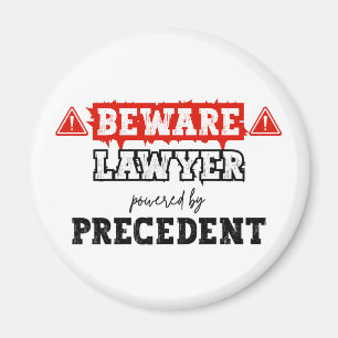Rechtsanwalt mit Präzedenzfällen   Funny Attorney Magnet