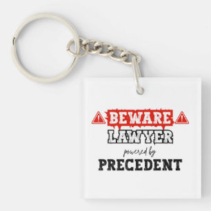 Rechtsanwalt mit Präzedenzfällen Funny Attorney Schlüsselanhänger