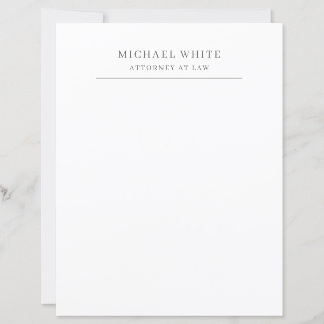 Rechtsanwalt Plain Minimalistischer Klassiker (Vorderseite)