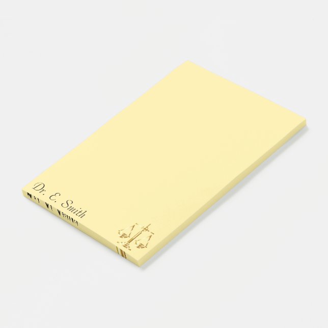 Rechtsanwalt Post-it Klebezettel (angewinkelt)