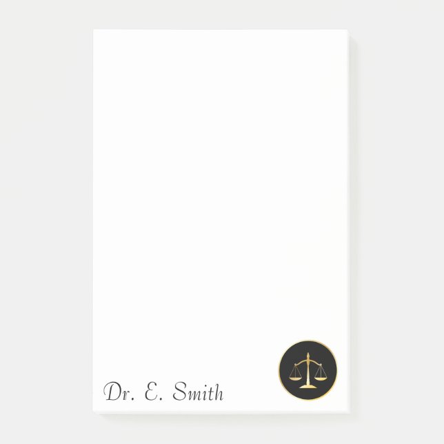 Rechtsanwalt Post-it Klebezettel (Vorderseite)