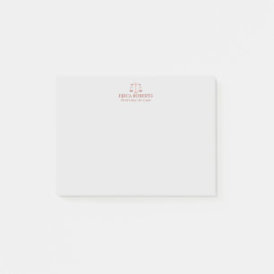 Rechtsanwalt-Rechtsanwalt an der Post-it Klebezettel