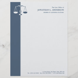 Rechtsanwalt/Rechtsanwalt - blauer Briefkopf