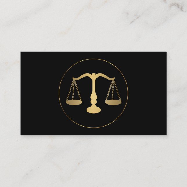 Rechtsanwalt-Rechtsanwalts-Logo-Visitenkarte Visitenkarte (Vorderseite)
