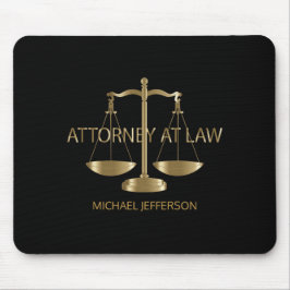 Rechtsanwalt - Schwarz und Gold Mousepad