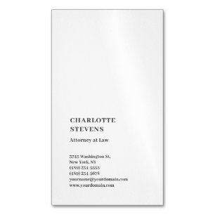 Rechtsanwalt Trendy Minimalistisch Elegant Einfach Magnetische Visitenkarte