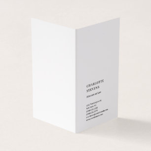 Rechtsanwalt Trendy Minimalistisch Elegant Einfach Visitenkarten