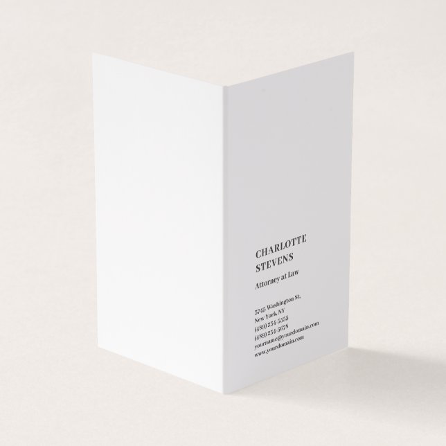 Rechtsanwalt Trendy Minimalistisch Elegant Einfach Visitenkarten (Vorderseite)