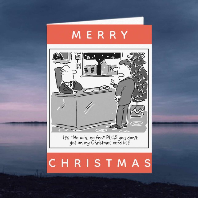 Rechtsanwalt und Cartoon Weihnachten Karte (Von Creator hochgeladen)