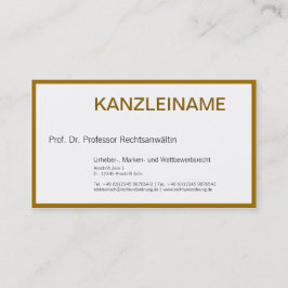 Rechtsanwalt Visitenkarte
