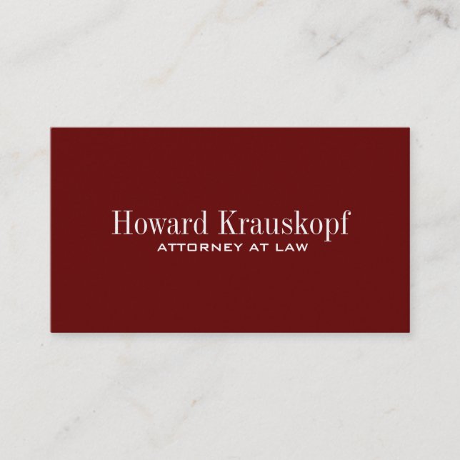 Rechtsanwalt-Visitenkarten Visitenkarte (Vorderseite)