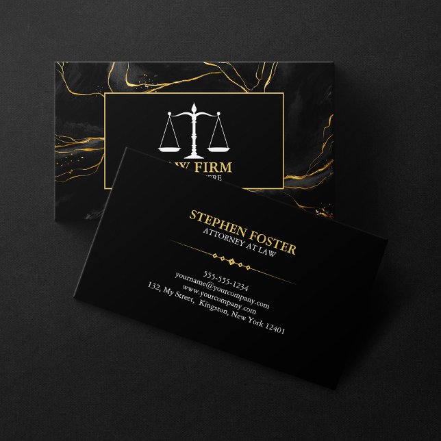 Rechtsanwalt von Luxury Black Gold bei Rechtsanwal Visitenkarte (Von Creator hochgeladen)